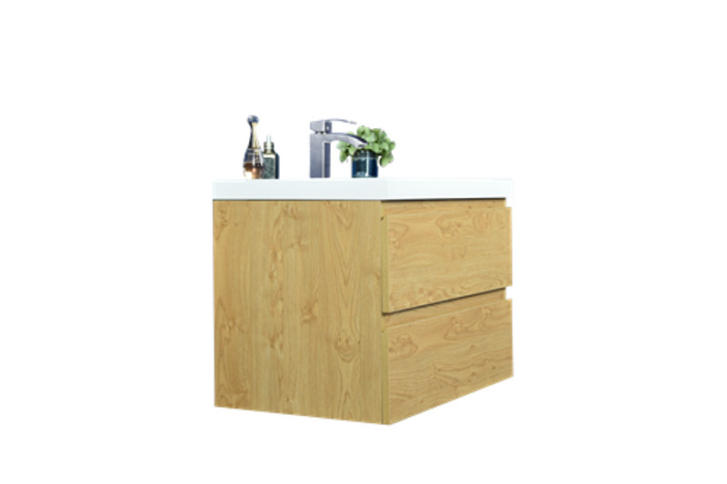 BOHEMIA LINA 30″ WALL MOUNTED BATH VANITY WITH REINFORCED ACRYLIC SINK MOB30