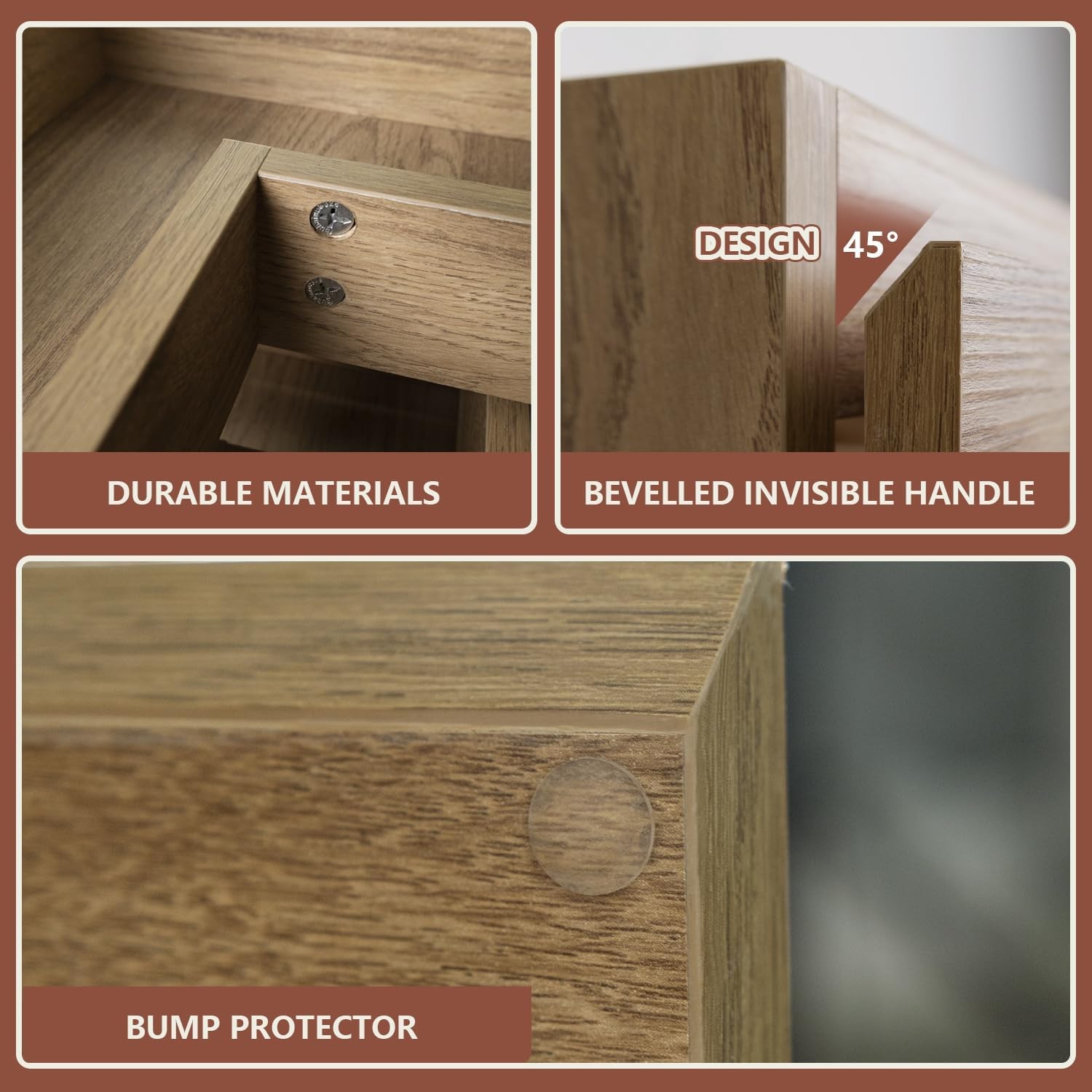 Floating Bathroom Vanity with Sink and 2 Soft-Close Drawers – Moisture-Resistant