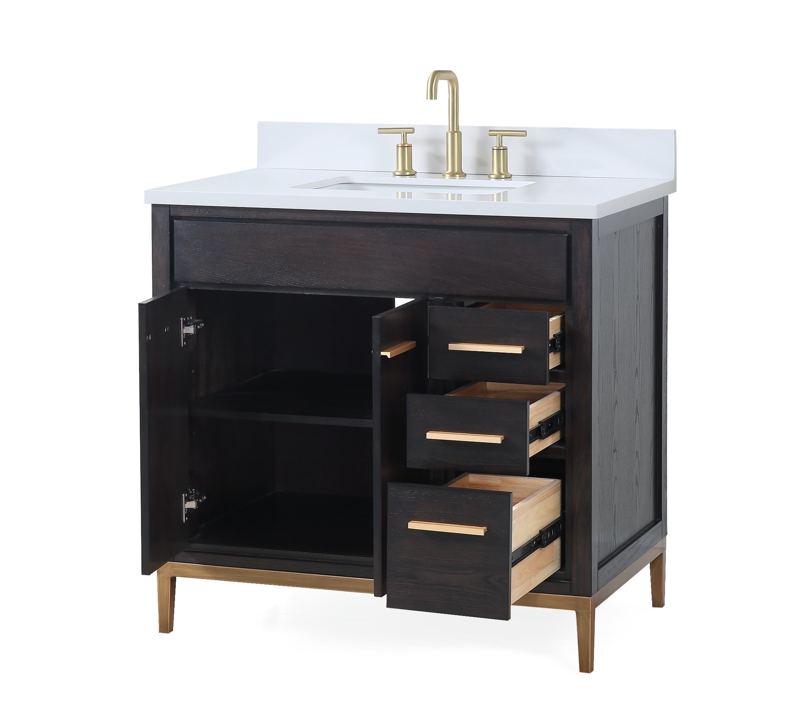 36 inch Beatrice Espresso Modern Bathroom Sink Vanity TB-9838-V36