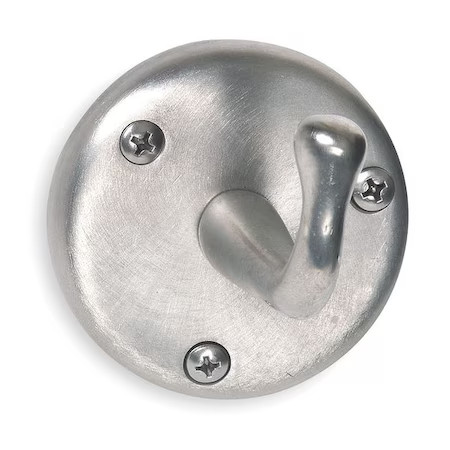 Zoro Select 1Ecl8 Bathroom Hook, 1 Hook, 3-1/4In D, Satin, 1Ecl8