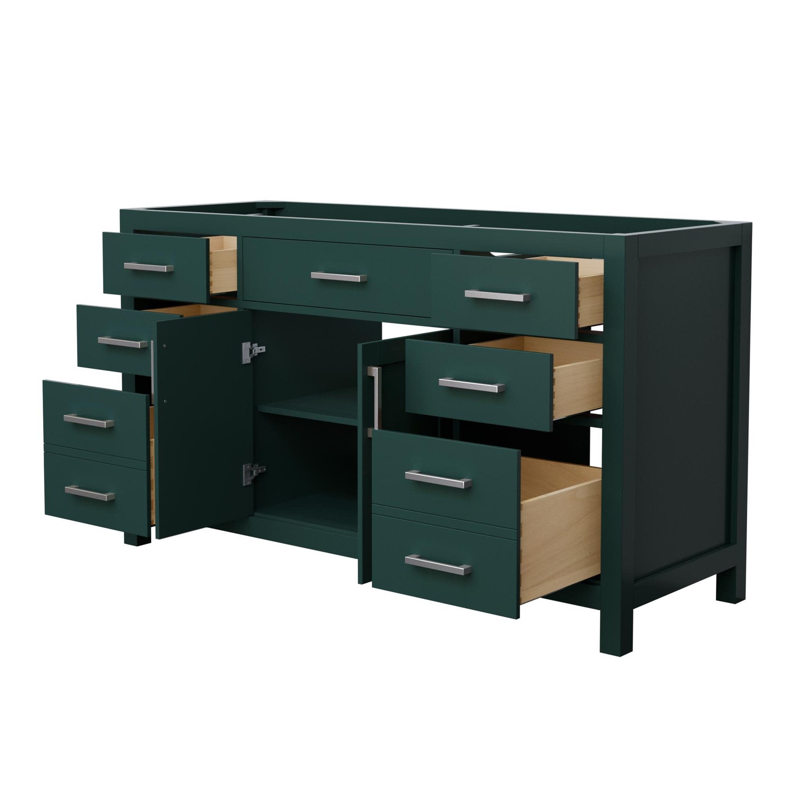 Wyndham Collection WCG242460S-CX-MXX Beckett 59″ Single – Green / Brushed Gold