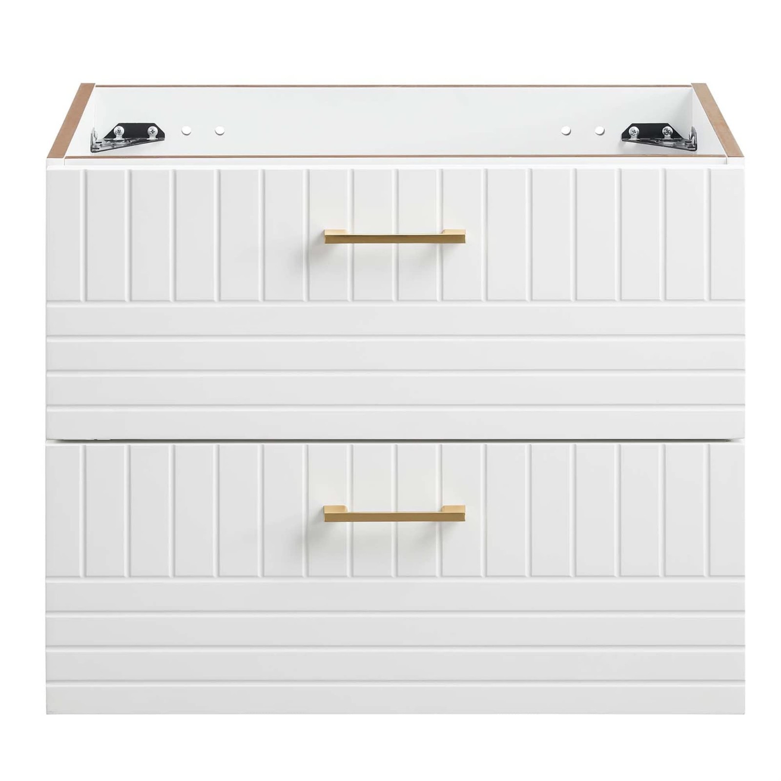 Modway Daybreak 23.5″ Particleboard MDF Wood Wall-Mount Bathroom Vanity in White