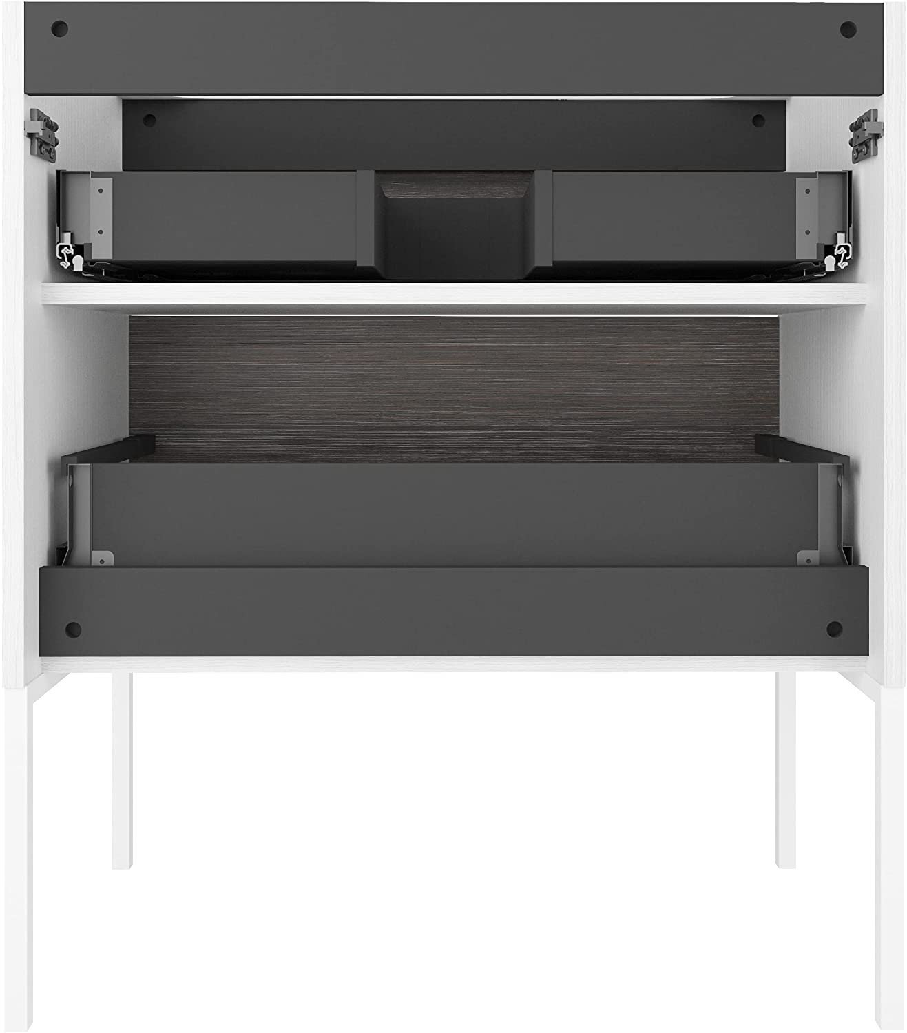 Randalco Chelsea 32″ Vanity | Charred Oak Wood | 32 X 35 X 18 in | Cabinet +…