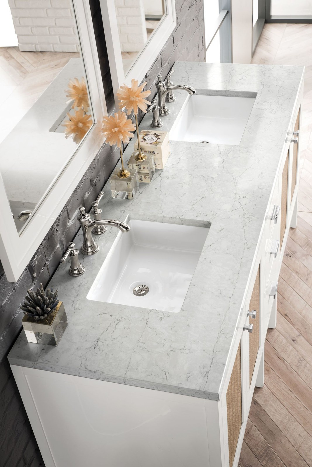 James Martin Vanities E444-V72-3EJP Addison 72″ – Mid Century Acacia