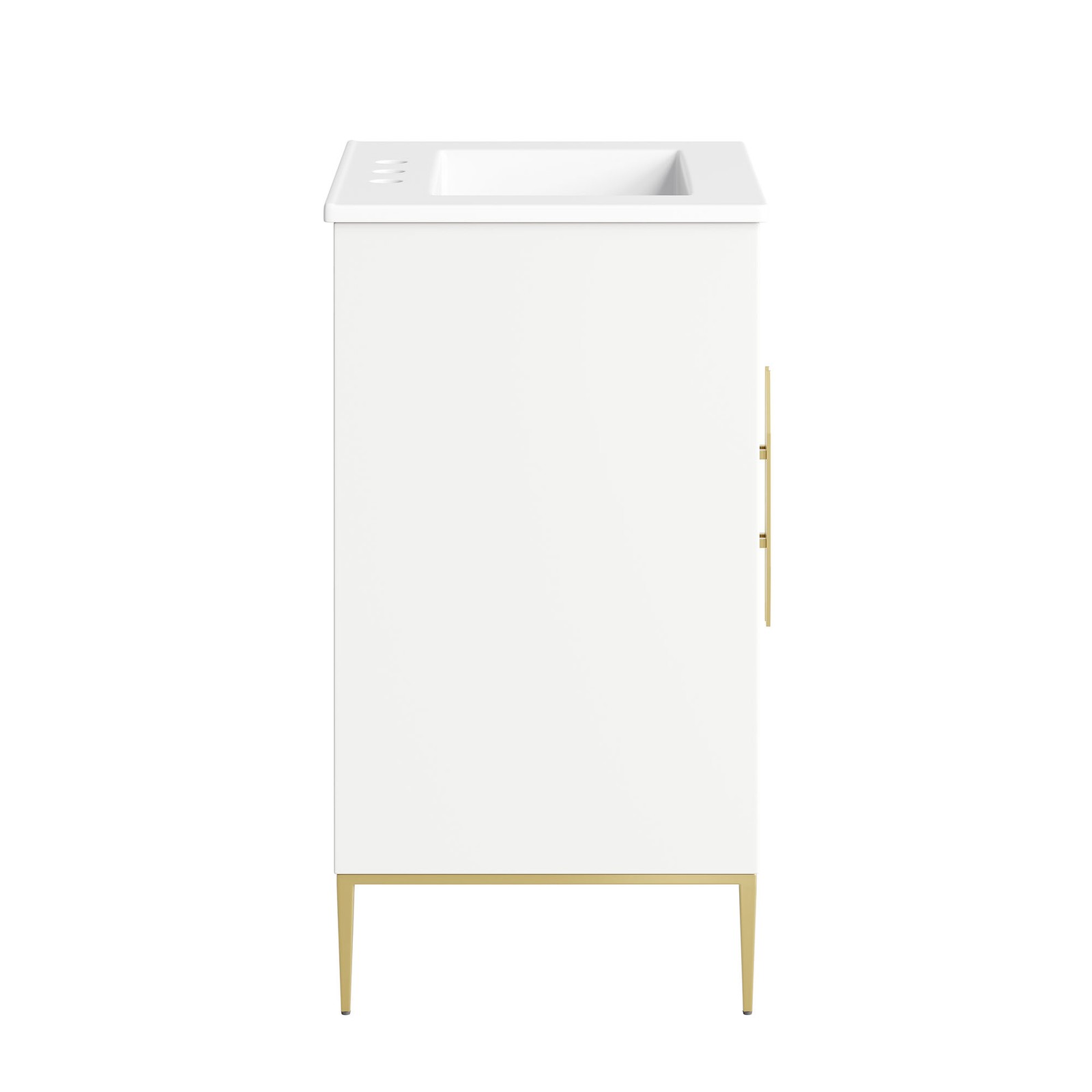 Modway Awaken 24″ Bathroom Vanity in White With Ceramic Sink Basin