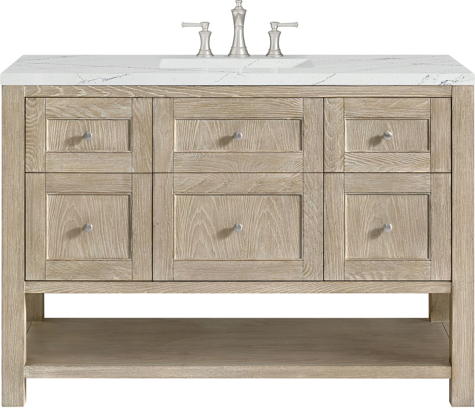 James Martin Vanities 330-V48-FENC Breckenridge 48″ – Whitewashed Oak