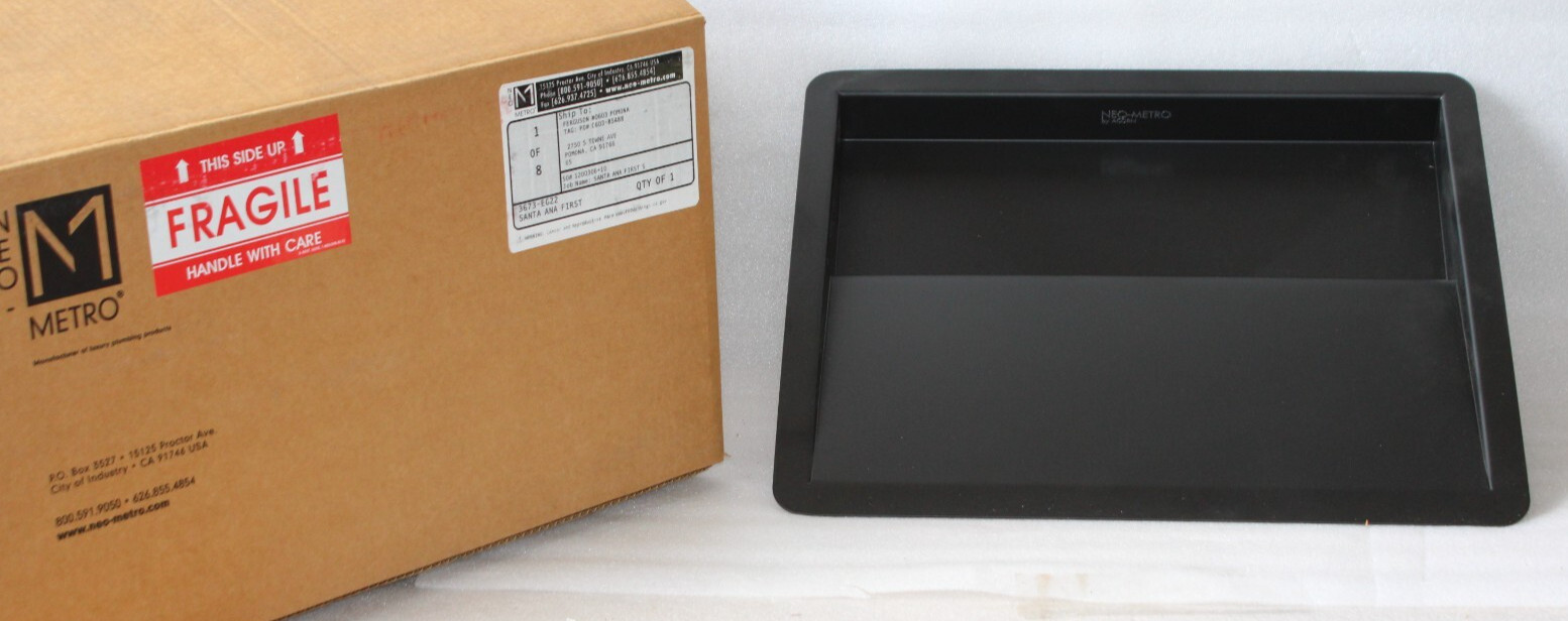 NEO METRO 3673-EG-22 – Shallow EBB Basin 19″ x 16″ Under-Mount Sink Matte Black