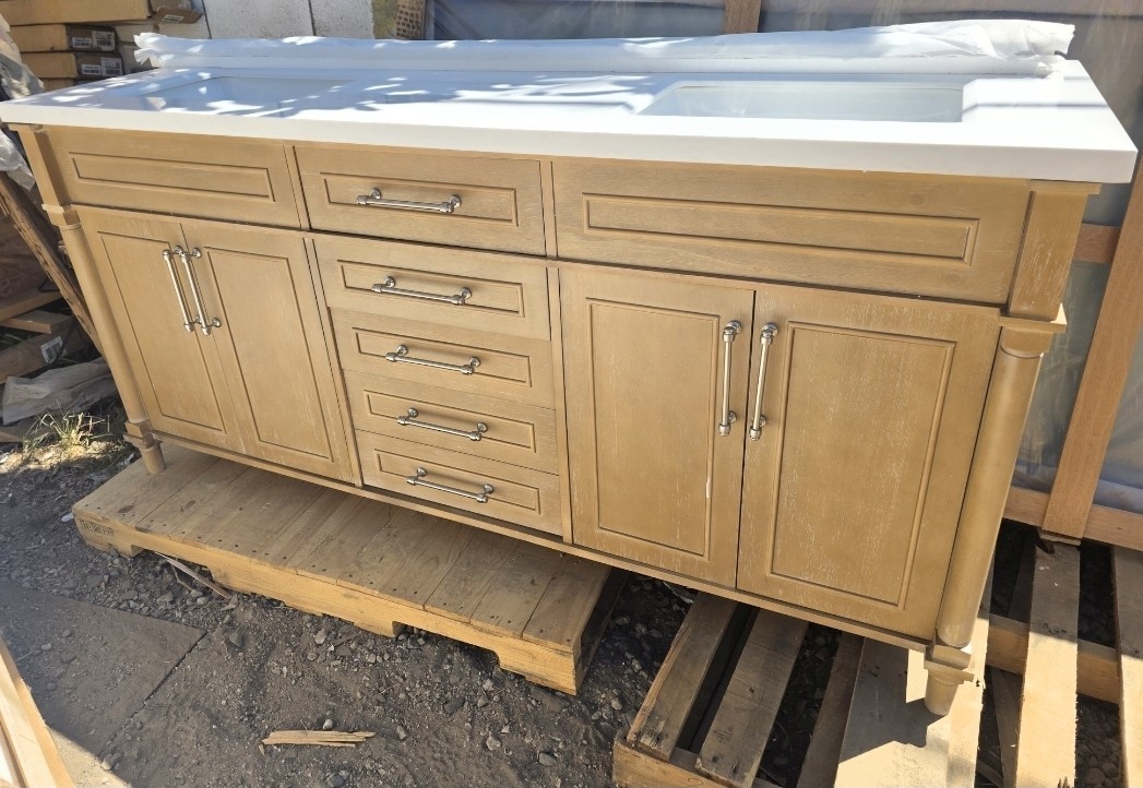 ✨️ Home Decorators Collection Aberdeen 72 in. Double Sink Freestanding Antique O