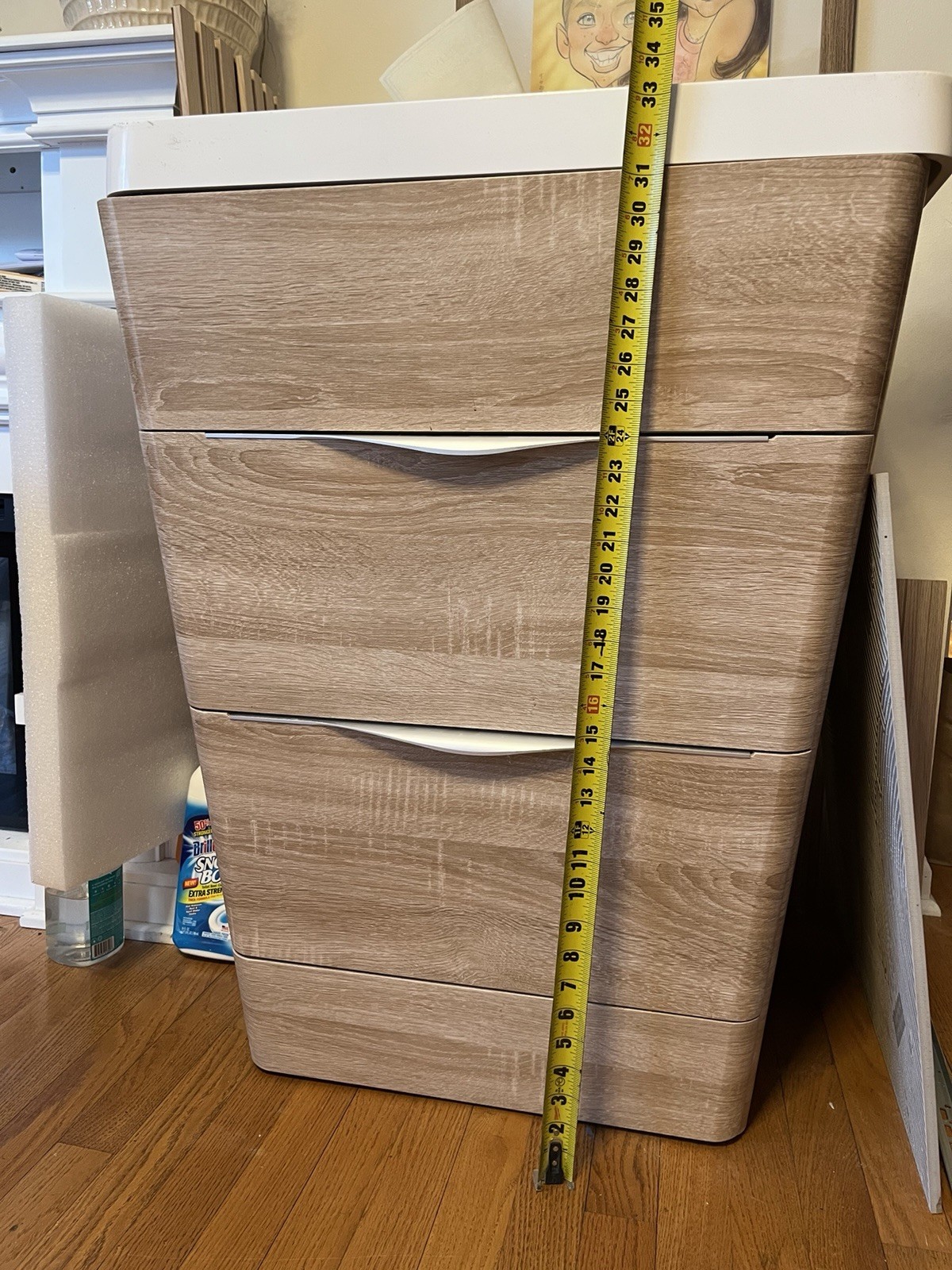 Fresca Milano Single Sink Bathroom Vanity White Oak 25.5″ Freestanding, 2 Soft …