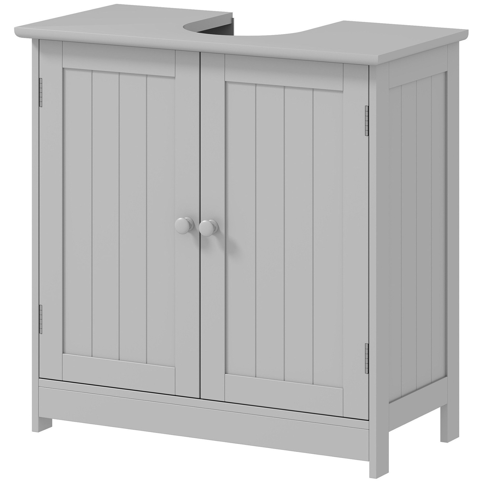 Modern Light Gray Bathroom Cabinet 23.5×11.75×23.5in with Flexible Shelf