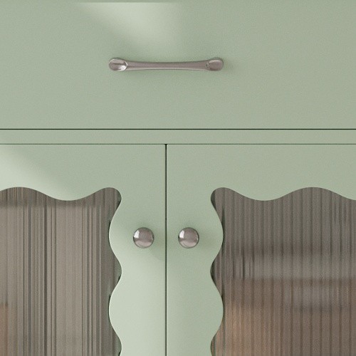 31 Bathroom Vanity With Tempered Glass, Modern Bathroom Cabinet With Rubber Wood