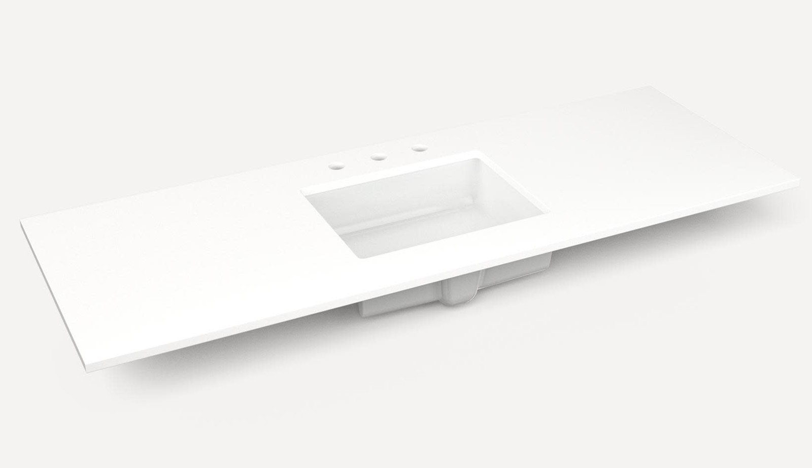 Robern TA56UCO-8CS2 Craft Series 56″ Quartz Vanity Top – White Zeus Extreme