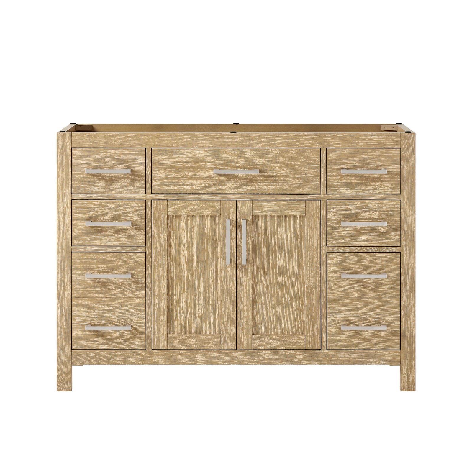 Wyndham Collection WCG242448S-CX-MXX Beckett 48″ Single – White / Brushed Nickel