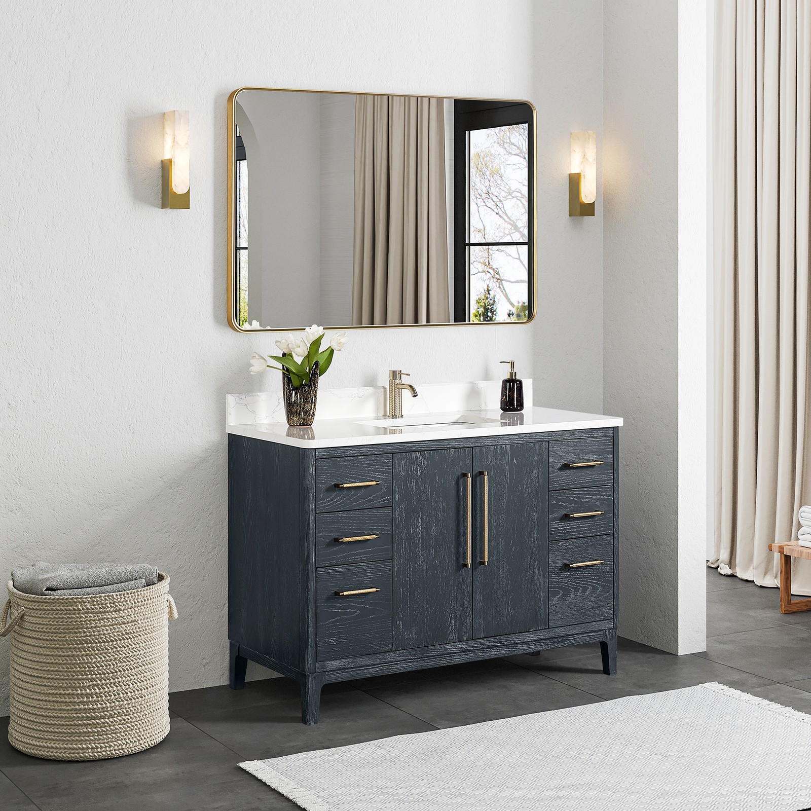 Miseno MV-NM-GARA48-GWT Gara 48″ – Washed Ash Grey