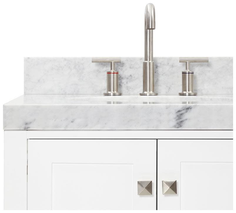 Ariel A060DCW5OVO Cambridge 60″ – Midnight Blue / Italian Carrara Marble Top /
