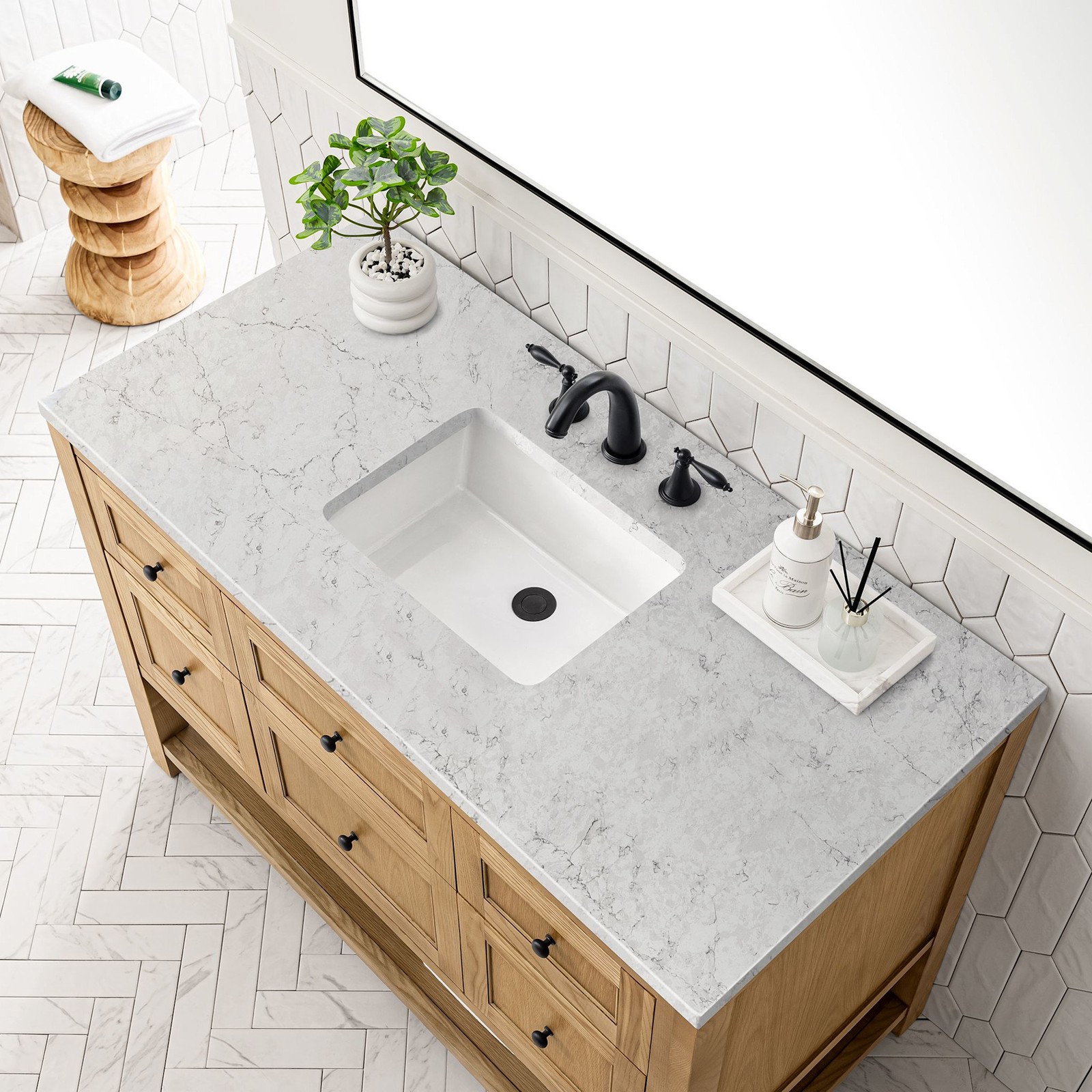 James Martin Vanities 330-V48-FEJP Breckenridge 48″ – White