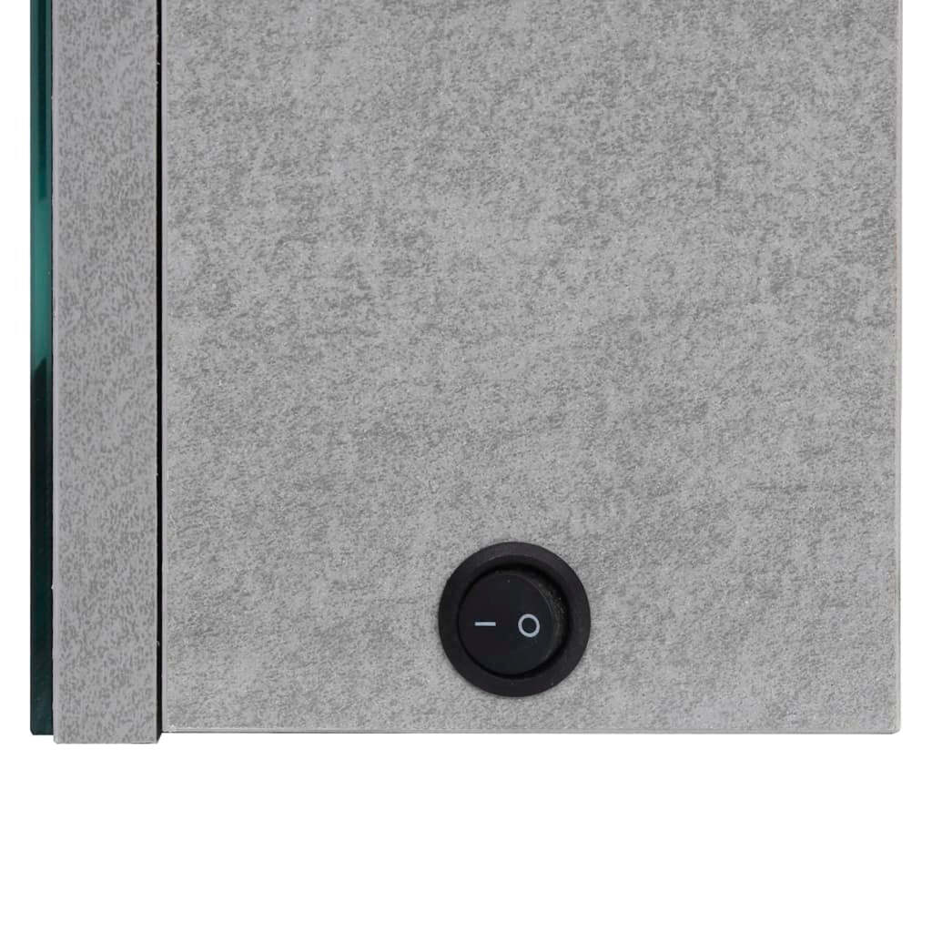 LED Bathroom Mirror Cabinet Concrete Gray 35″x5.5″x24.4″