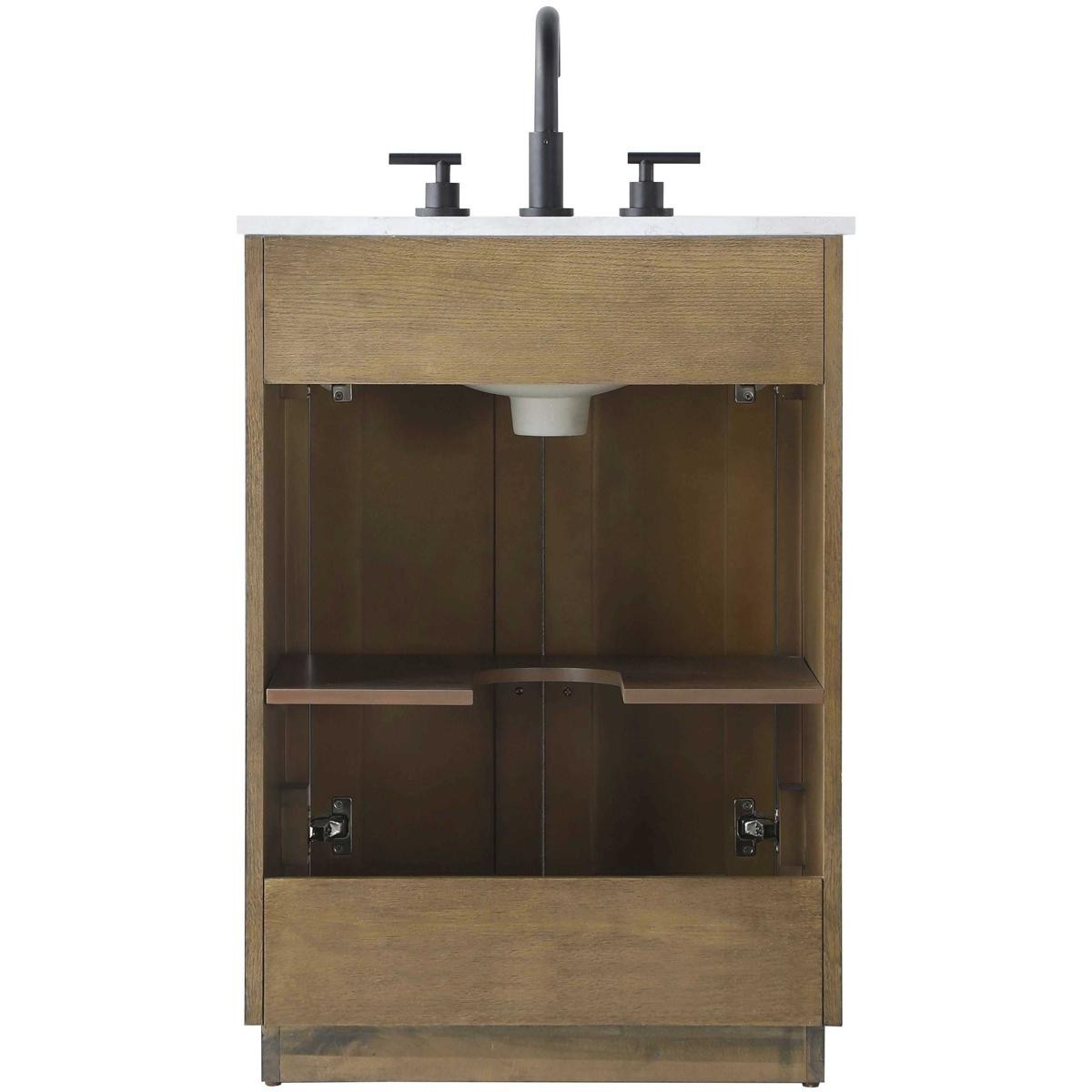 Elegant Lighting VF29024HO Chase 24 X 34 inch Hazel Oak Bathroom Vanity Cabinet
