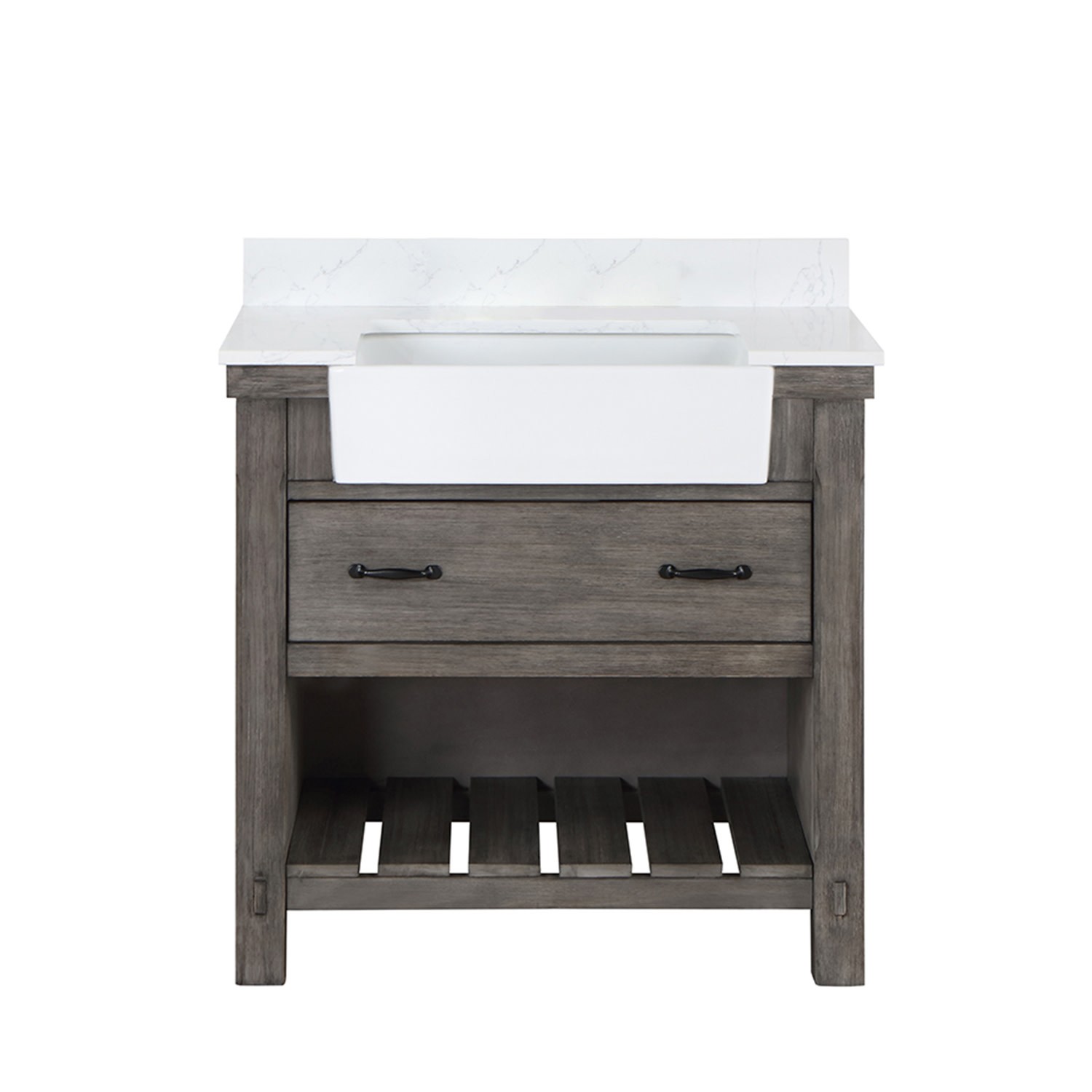 Miseno MV-NM-701636 Villareal 36″ – Weathered Pine / White