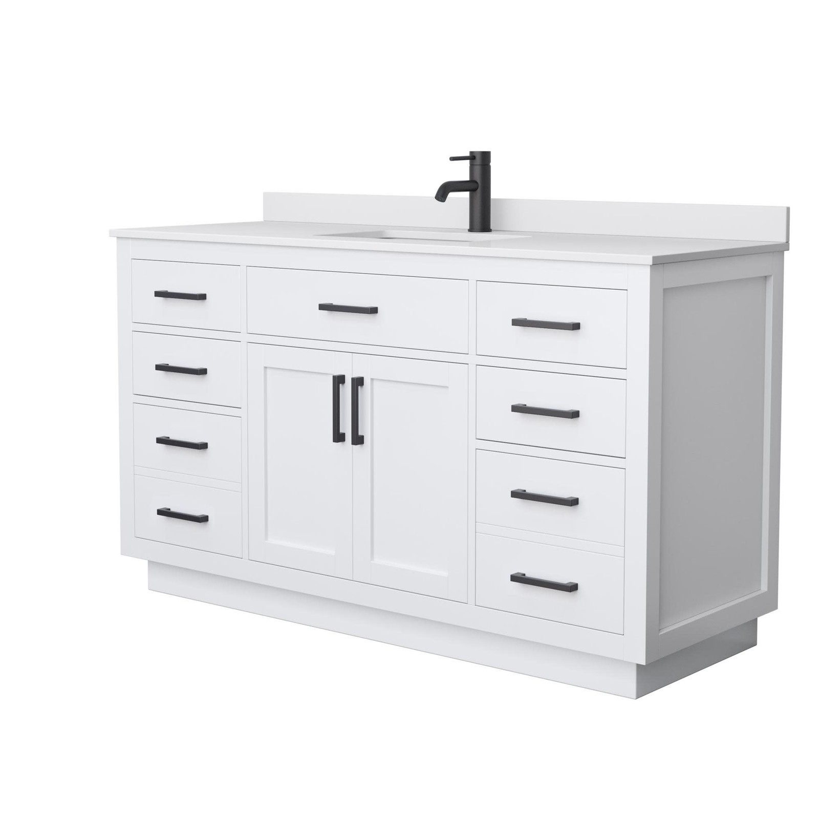 Wyndham Collection WCG262660S-VCA-UNSMXX Beckett TK 60″ – Dark Blue / Carrara