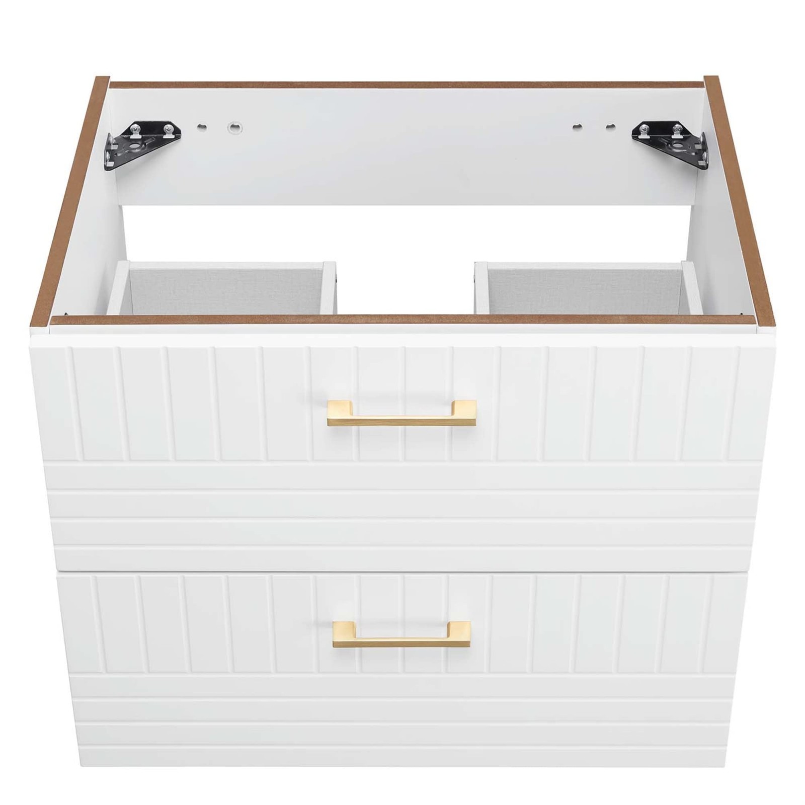 Modway Daybreak 23.5″ Particleboard MDF Wood Wall-Mount Bathroom Vanity in White