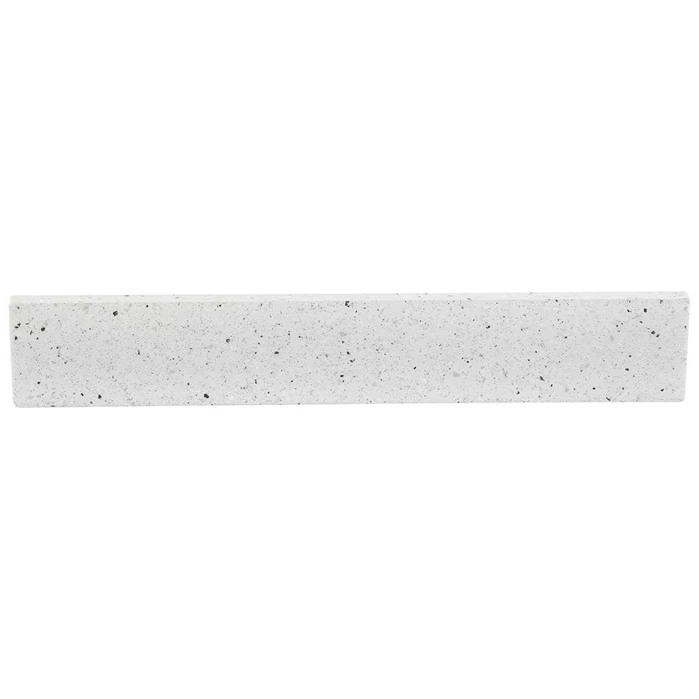 21 In. W Cultured Marble Vanity Sidesplash in Silver Ash