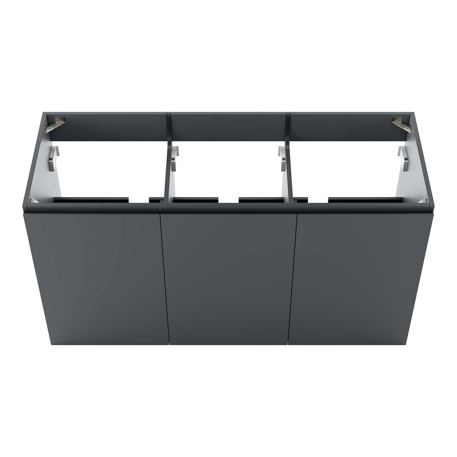 Modway Vitality 48″ Wall-Mount Bathroom Vanity in Gray