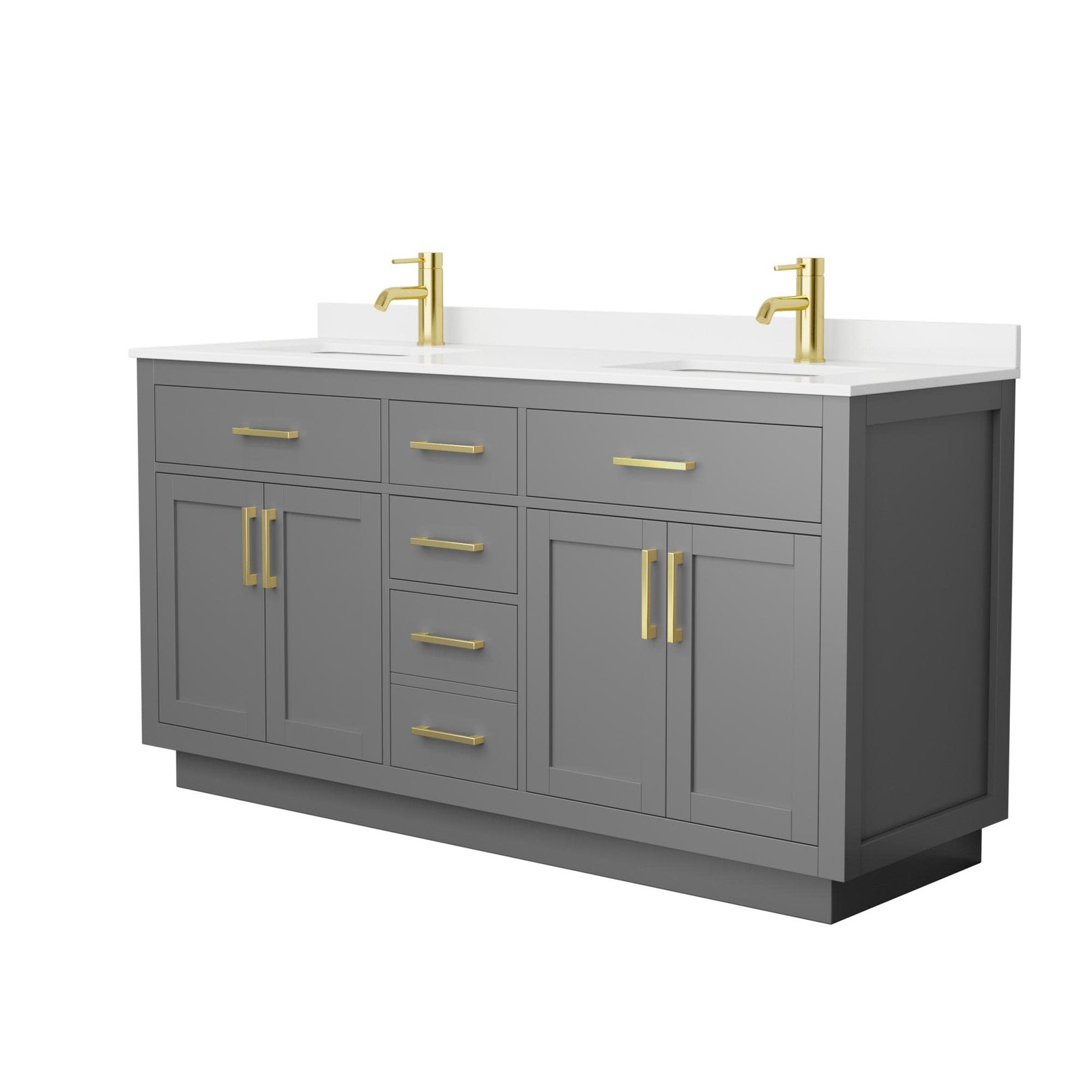 Wyndham Collection WCG262666D-QTZ-UNSMXX Beckett TK 66″ – Dark Gray / Giotto