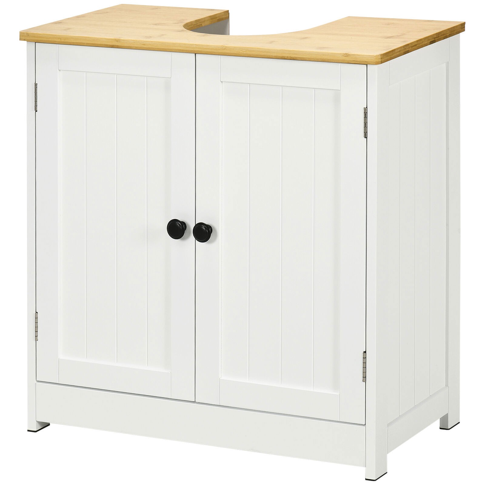 Bathroom Vanities Under Sink Cabinet Pedestal Storage Cupbaord with Doors White