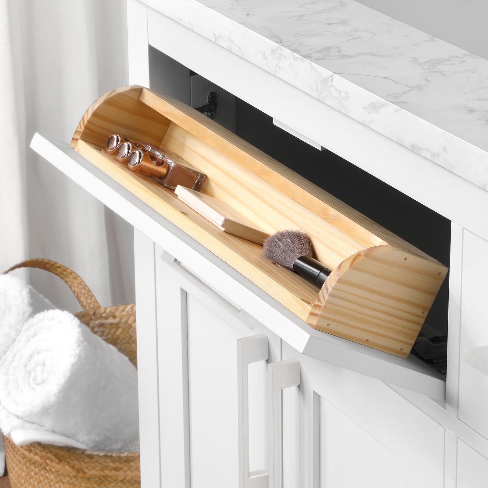 Ove Decors Athea 36 Athea 36″ – White / Engineered Stone Top
