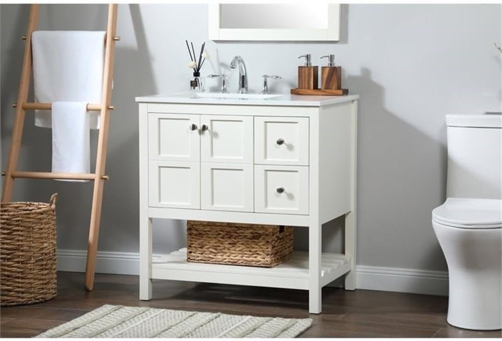 Elegant Lighting – VF16432WH – 32 inch Single Bathroom Vanity in White