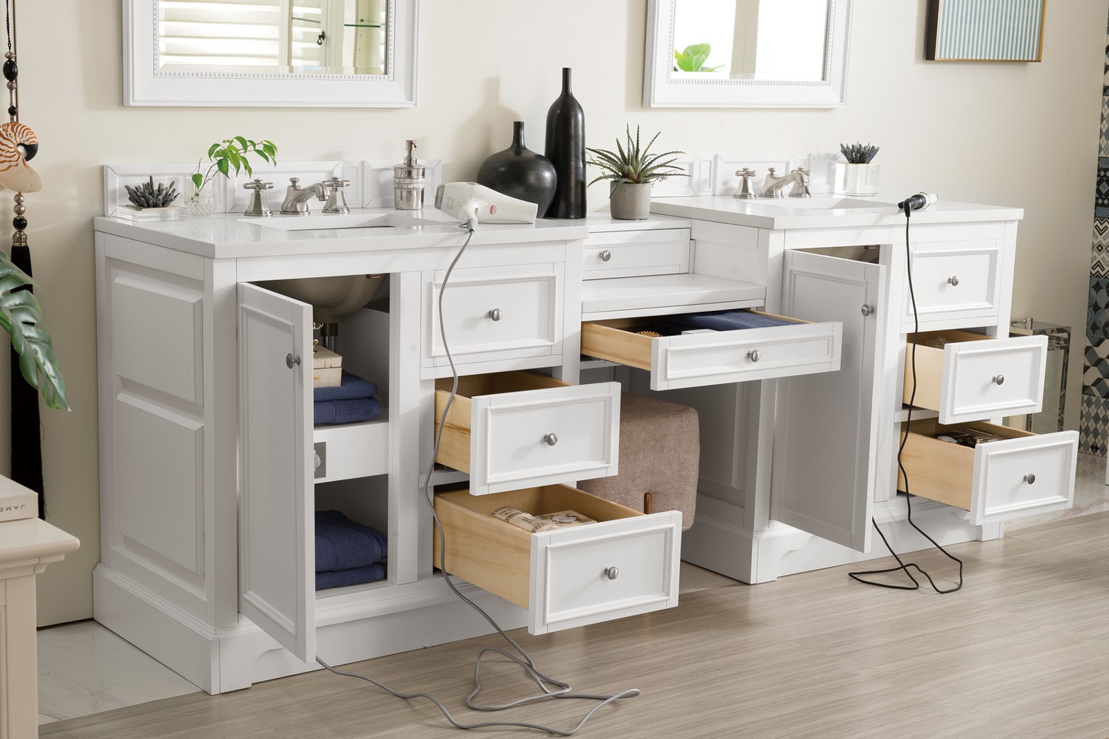 James Martin Vanities 825-V94-DU-WZ De Soto 94 96″ – White