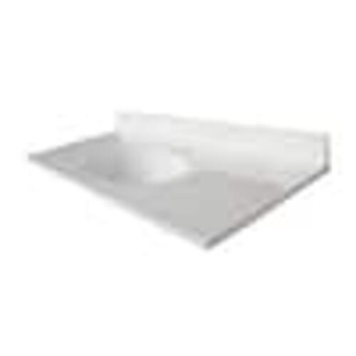 Newport 49 in. AB Engineered Composite Vanity Top with Basin in White