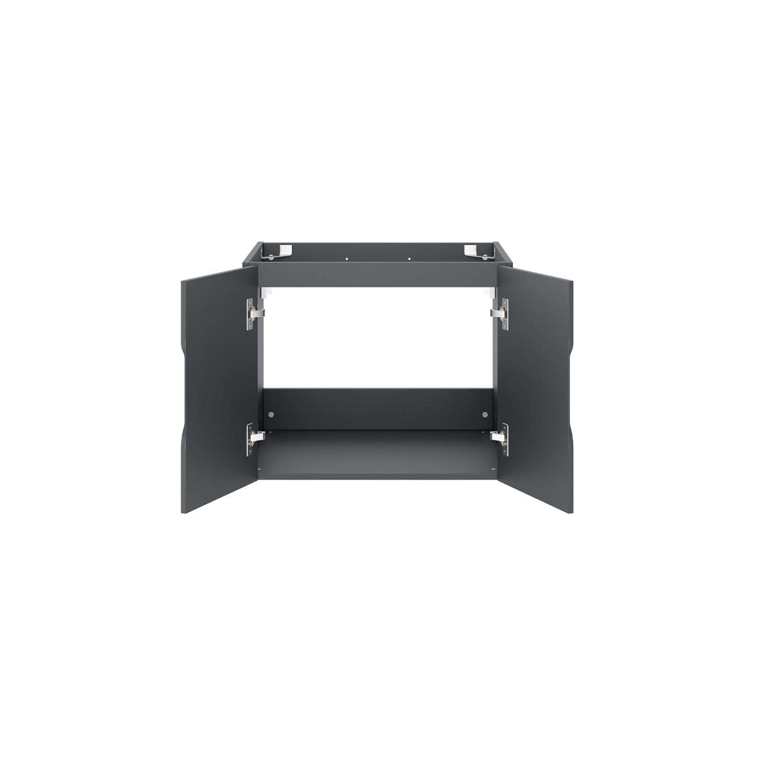 Modway Vitality 23″ MDF and Particleboard Bathroom Vanity Cabinet in Gray