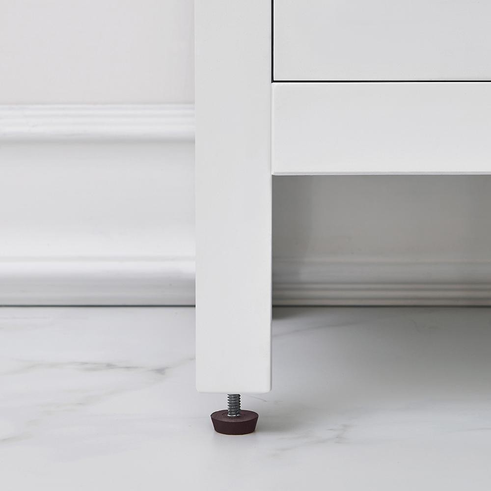 Bath Vanity 18 in. W x 12 in. D White Ceramic Vanity Top w/ Basin Door Drawer