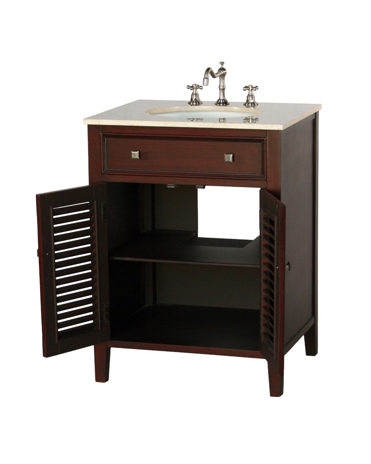 26-Inch Cottage Style Single Sink Bathroom Vanity Model 1128-26