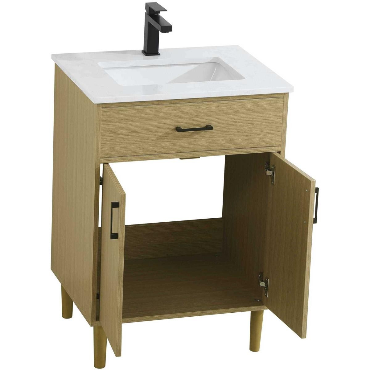 Elegant Lighting VF25024MHB Chandler Vanity Honey Brown
