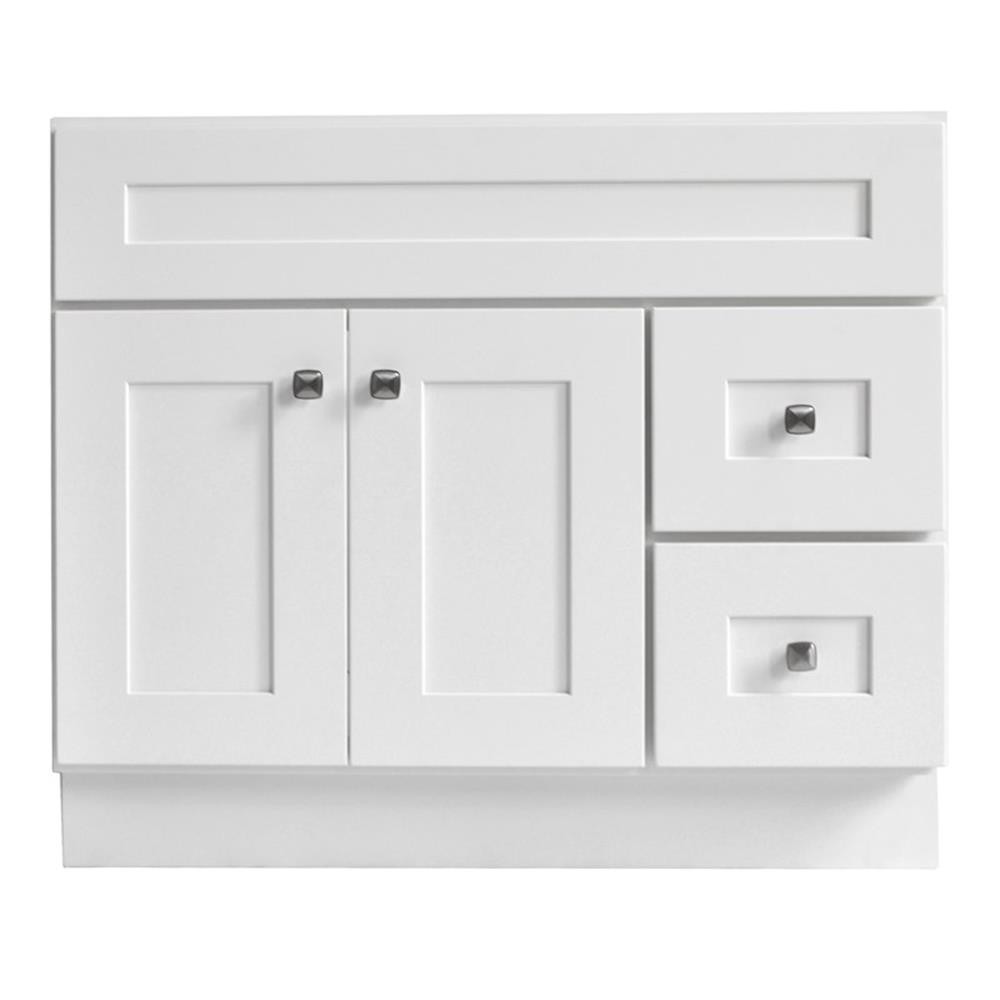 Brookings 36″ Bathroom Vanity Shaker Wood Fully Assembled Sherwin Williams-White