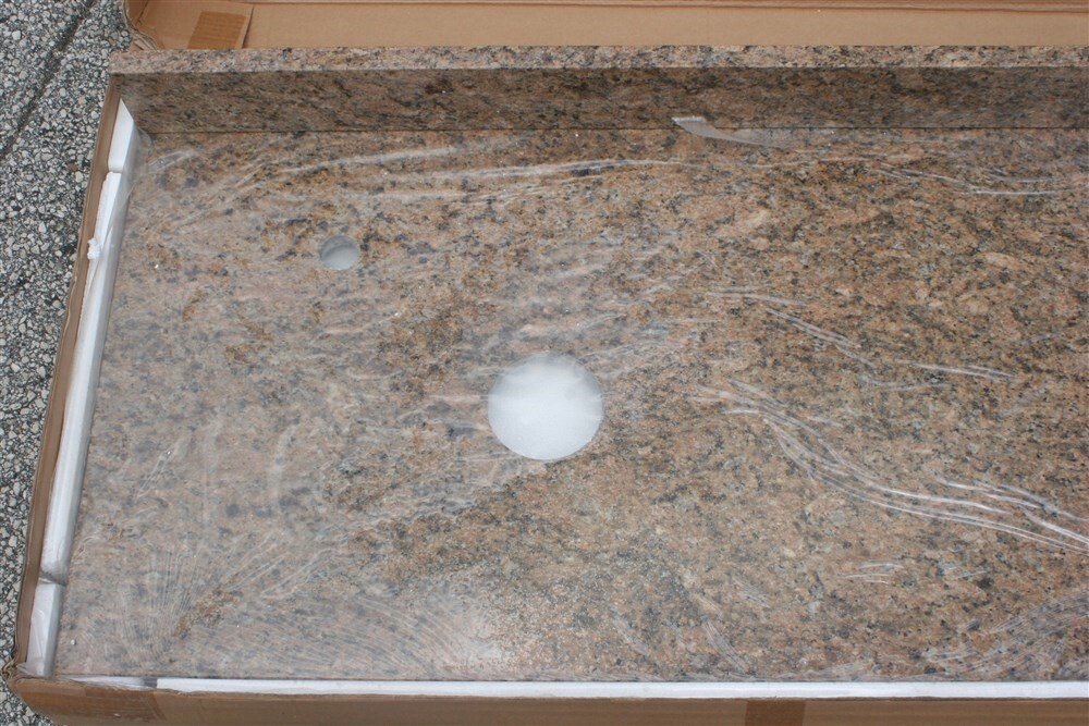 Granite Bathroom Vanity Top ONLY Trevi Series 72×22″ Giallo Veneziano $2,050