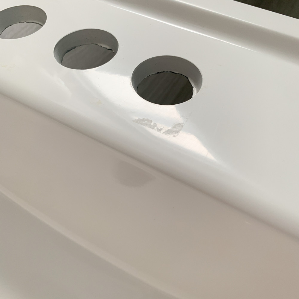 White Vanity Sink Top – 31″ x 22″ Solid White • RSI Home Products WV213-3X
