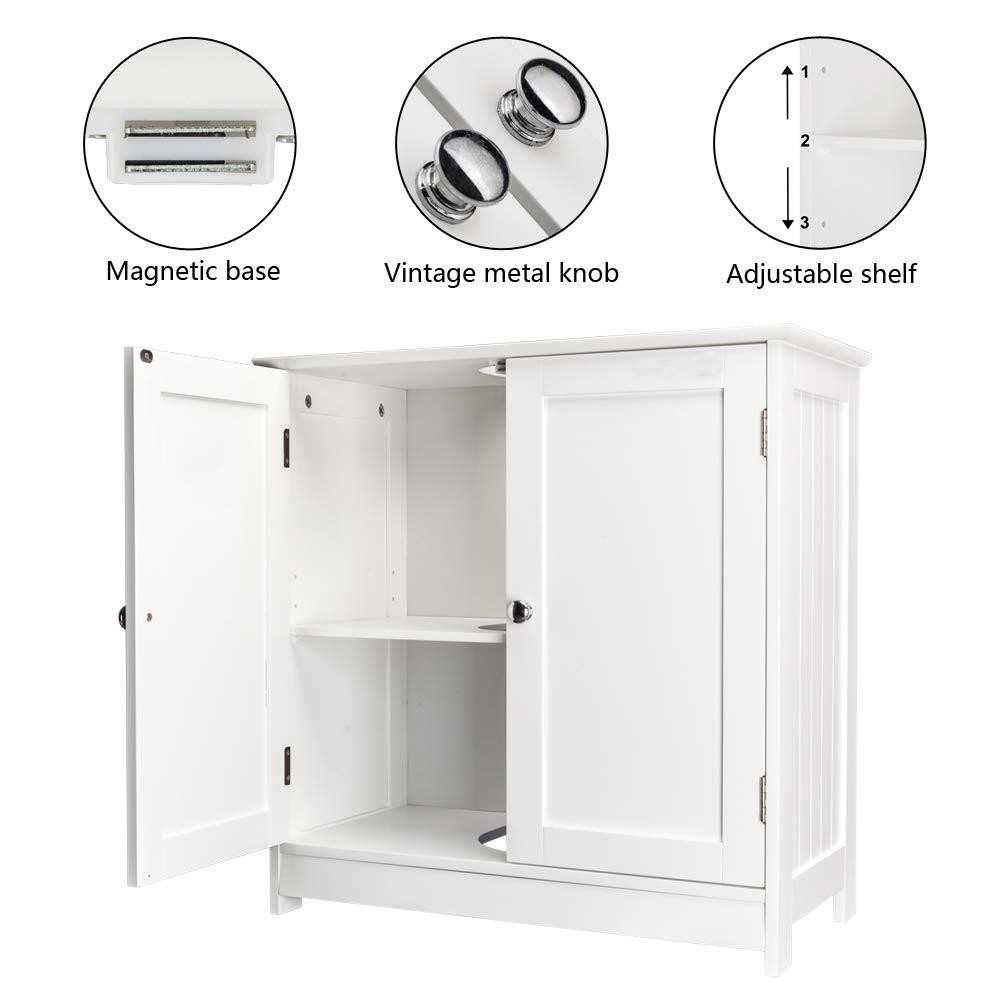 Non Pedestal Under Sink Bathroom Storage Vanity Cabinet Space Saver Organizer