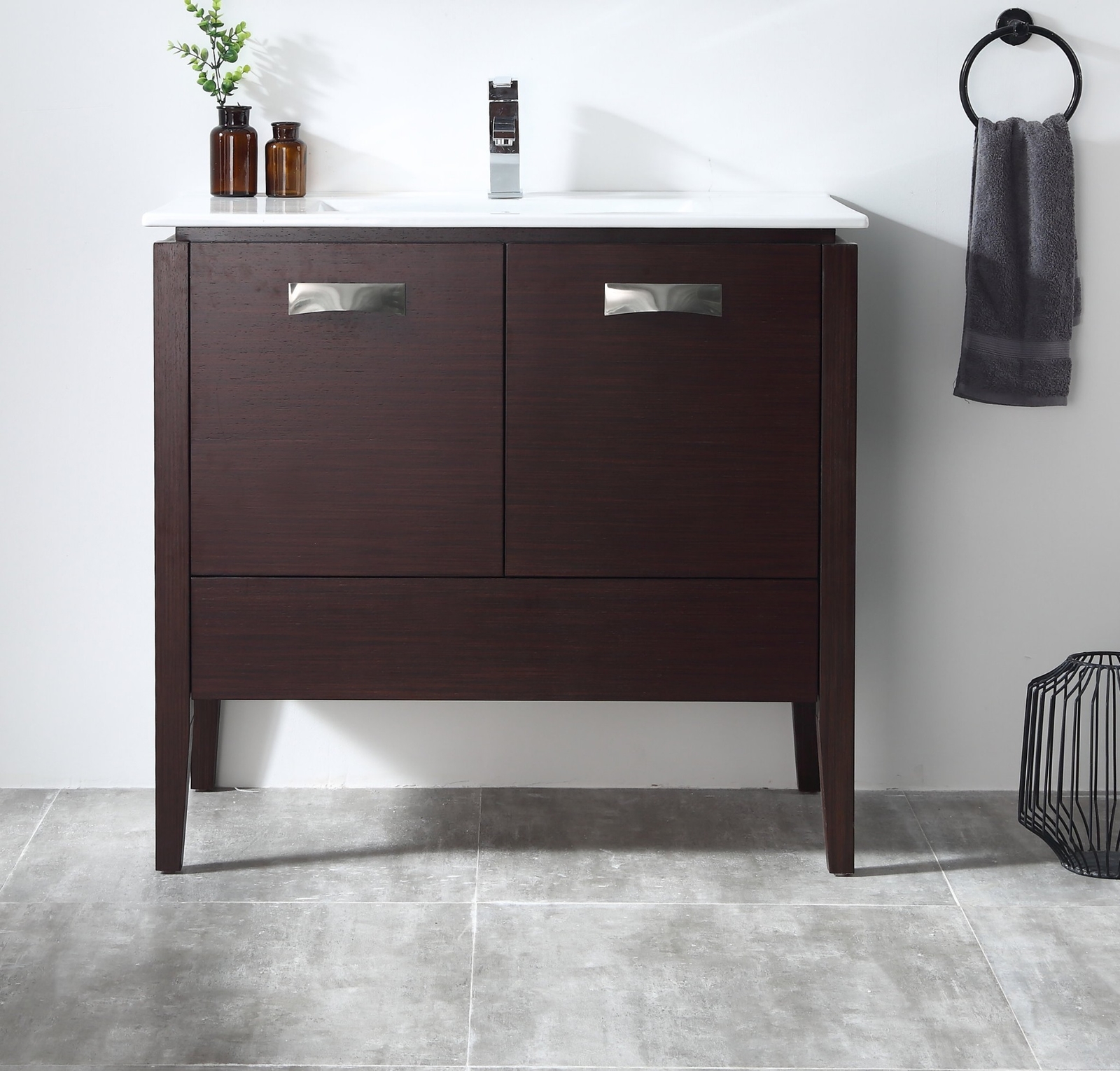 36 inch Adagio Modern Wenge Espresso Bathroom Vanity 409WE36-ZI