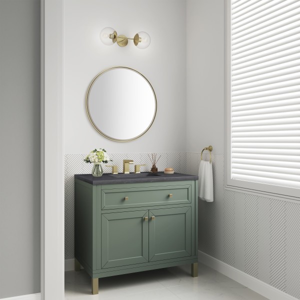 36″ James Martin Chicago 503-V36-SC-3CSP Vanity Cabinet Charcoal Soapstone Top