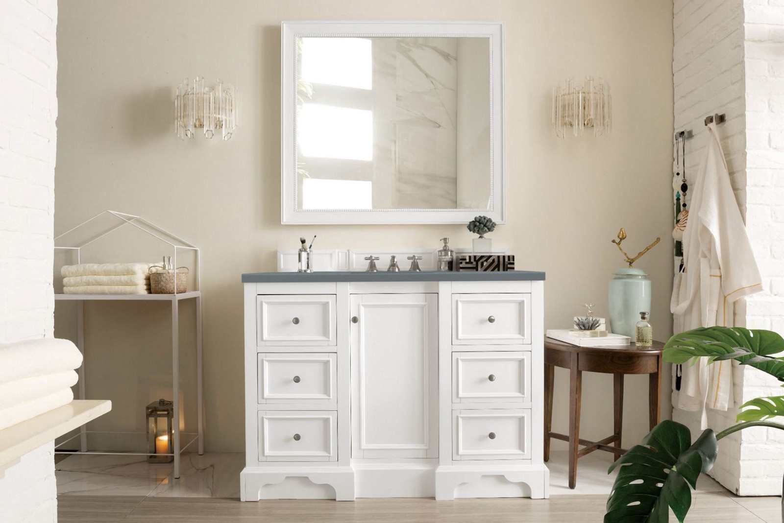 James Martin Vanities 825-V48-3CBL De Soto 48″ – White