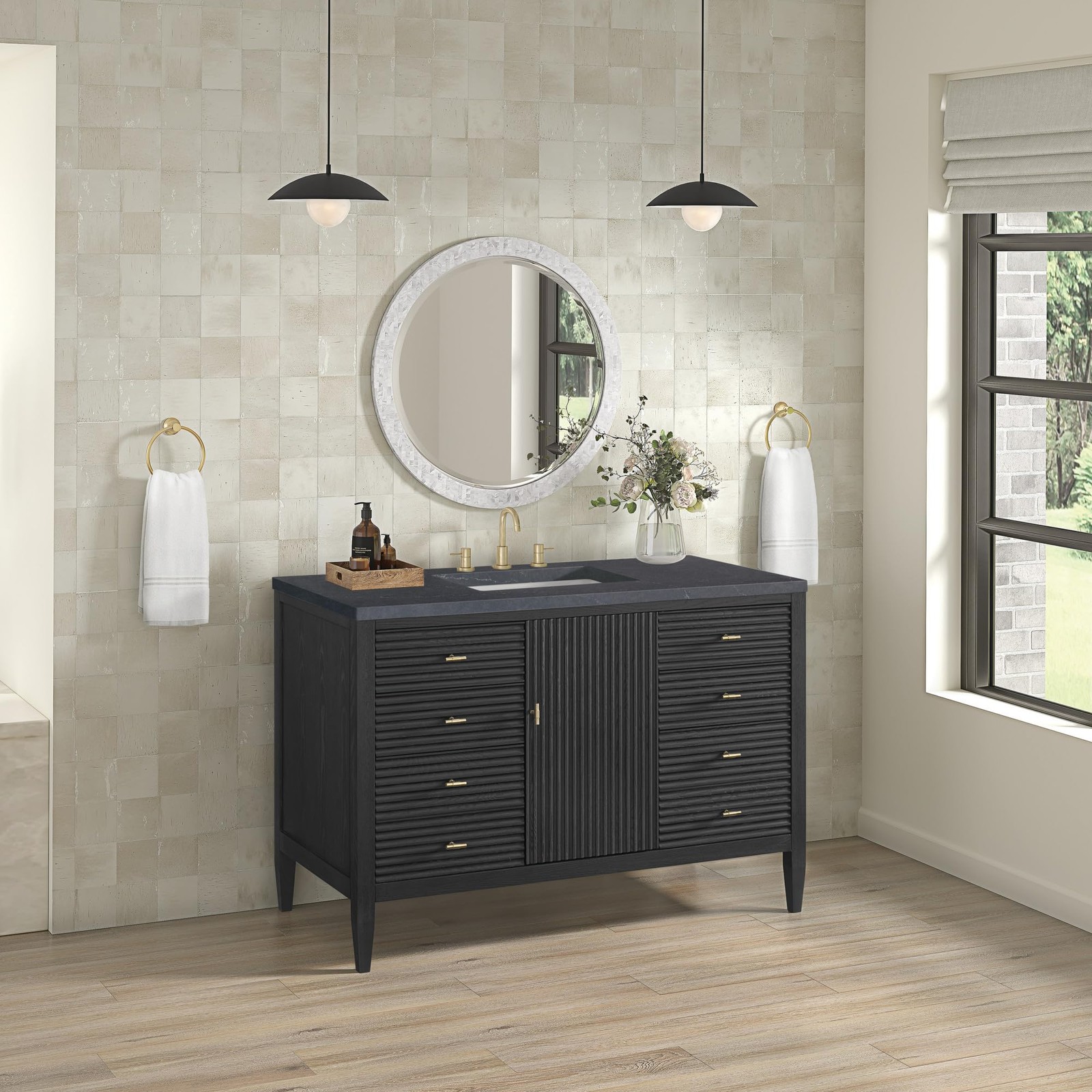James Martin 485-V48-BW-3CSP Myrrin 48″ Vanity Set*NEW*