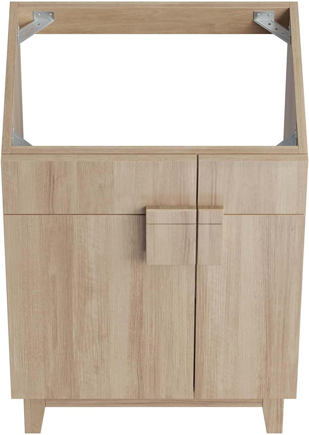 Miles 24” Oak Bathroom Vanity Cabinet – Sink Basin Not Included