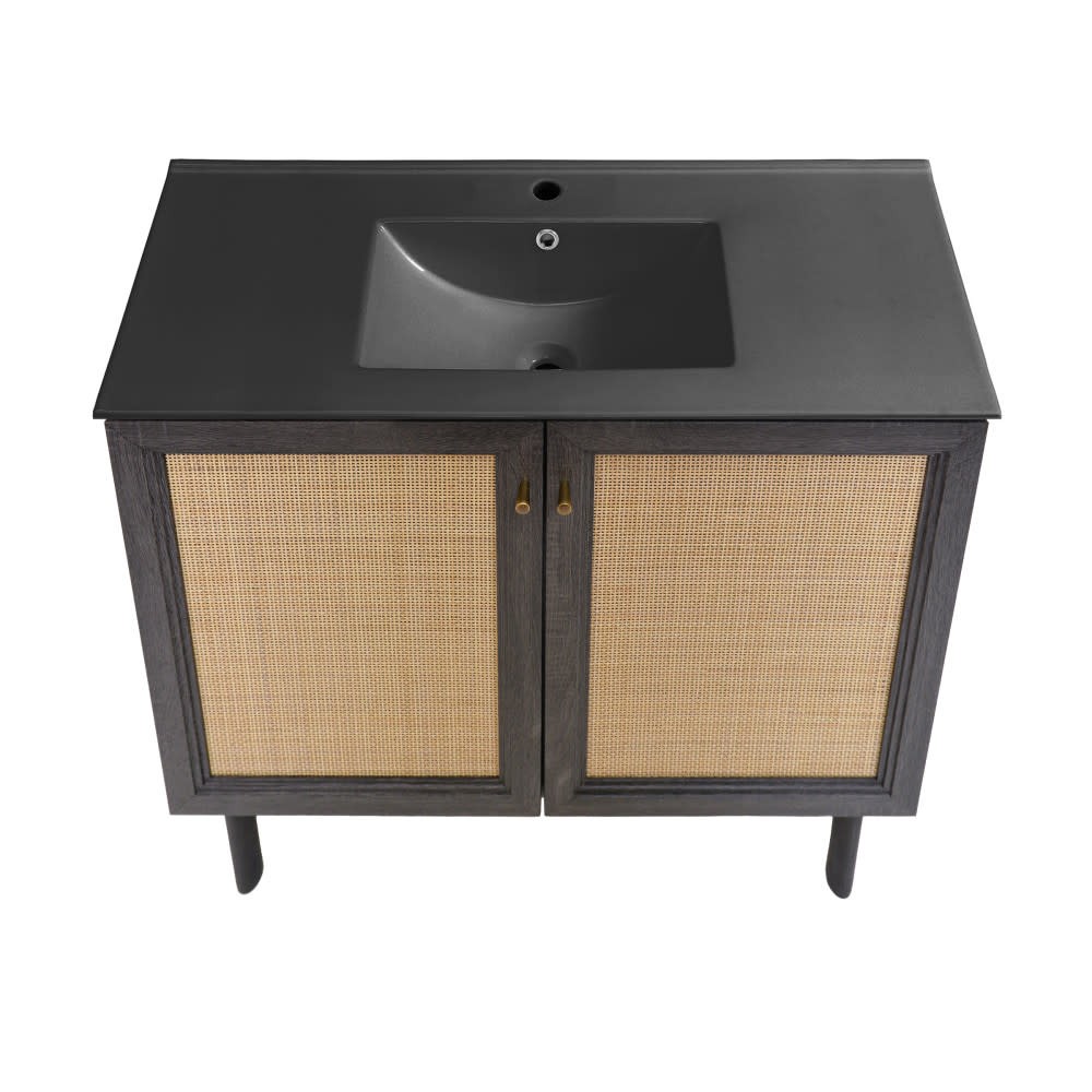 Swiss Madison SM-BV663 Classe 36″ – Brown Oak / Matte Black