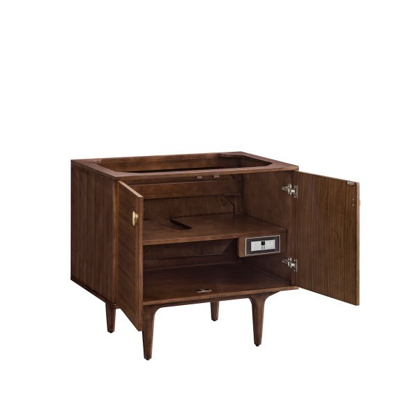 36″ James Martin Amberly 670-V36-WLT-3CSP Vanity Cabinet Charcoal Soapstone Top