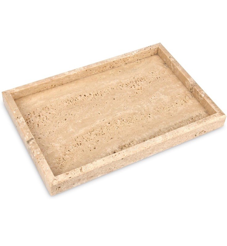 Marble Bathroom Vanity Tray, Natural Luxury Vanity Home Kitchen Bathroom Tray