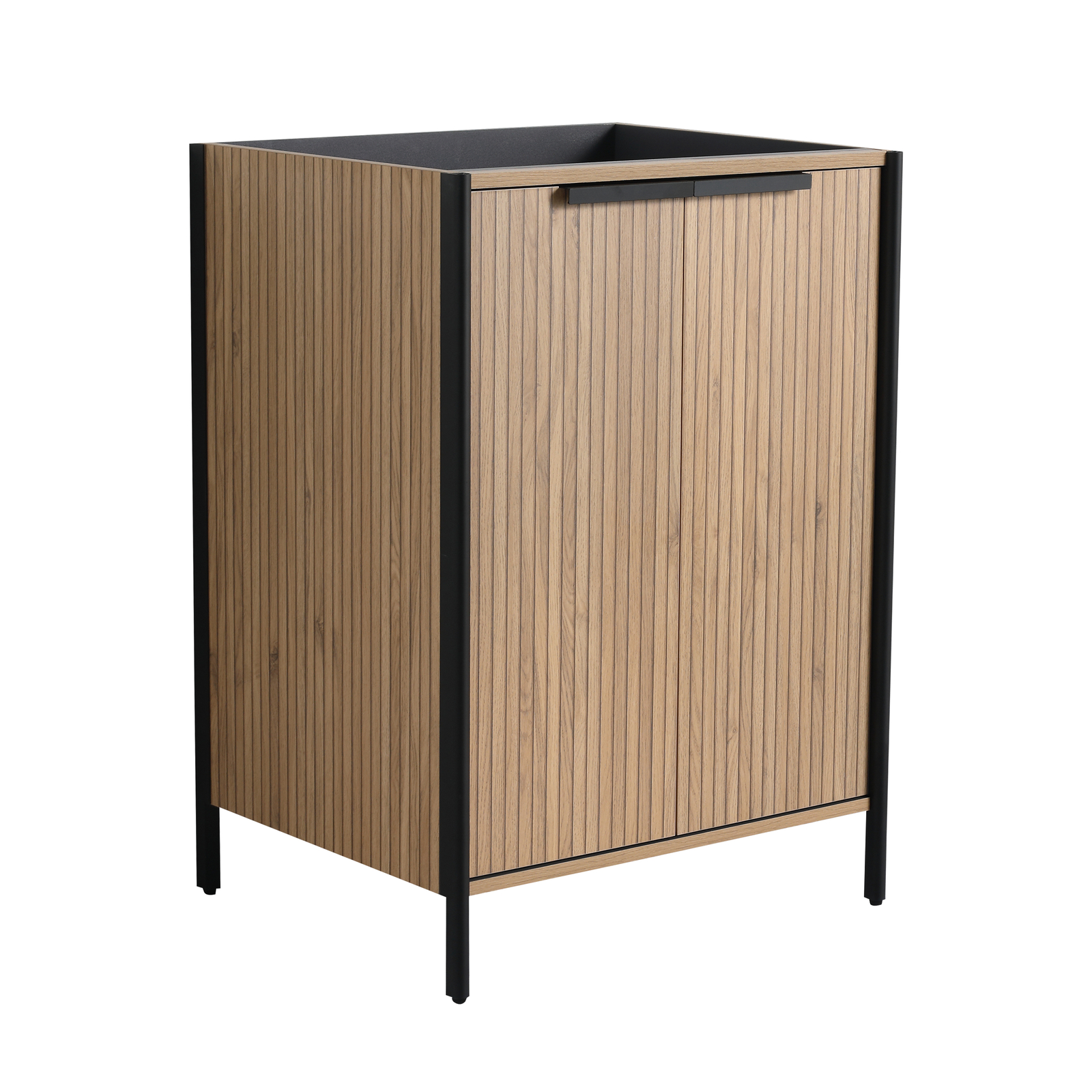 24″ Plywood Freestanding Bathroom Vanity Without Sink Top Included With Doors